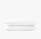 Signature Hemstitch Organic Pillowcase Set White | Duman Home
