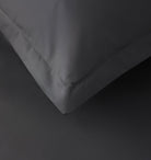 Slate Percale Duvet Set Detail | Duman Home
