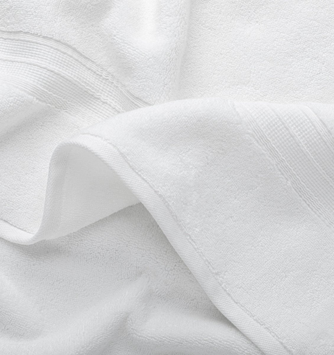 Super-Plush Towels White Detail | Duman Home