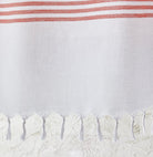 White Imbat Peshtemal Detail | Duman Home