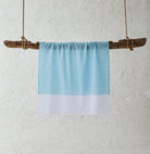 White Imbat Peshtemal Aqua-Turquoise | Duman Home