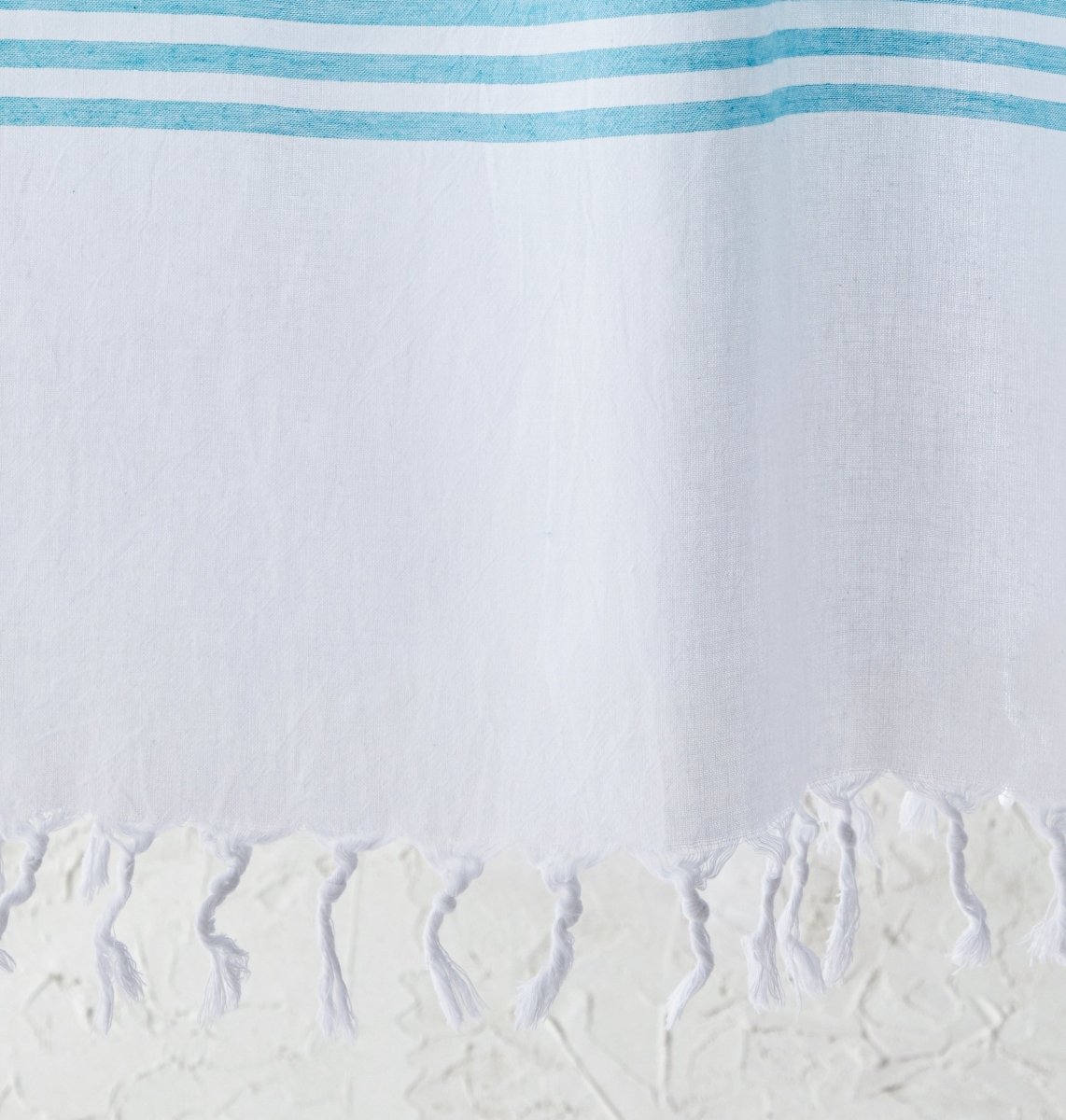 White Imbat Peshtemal Detail | Duman Home