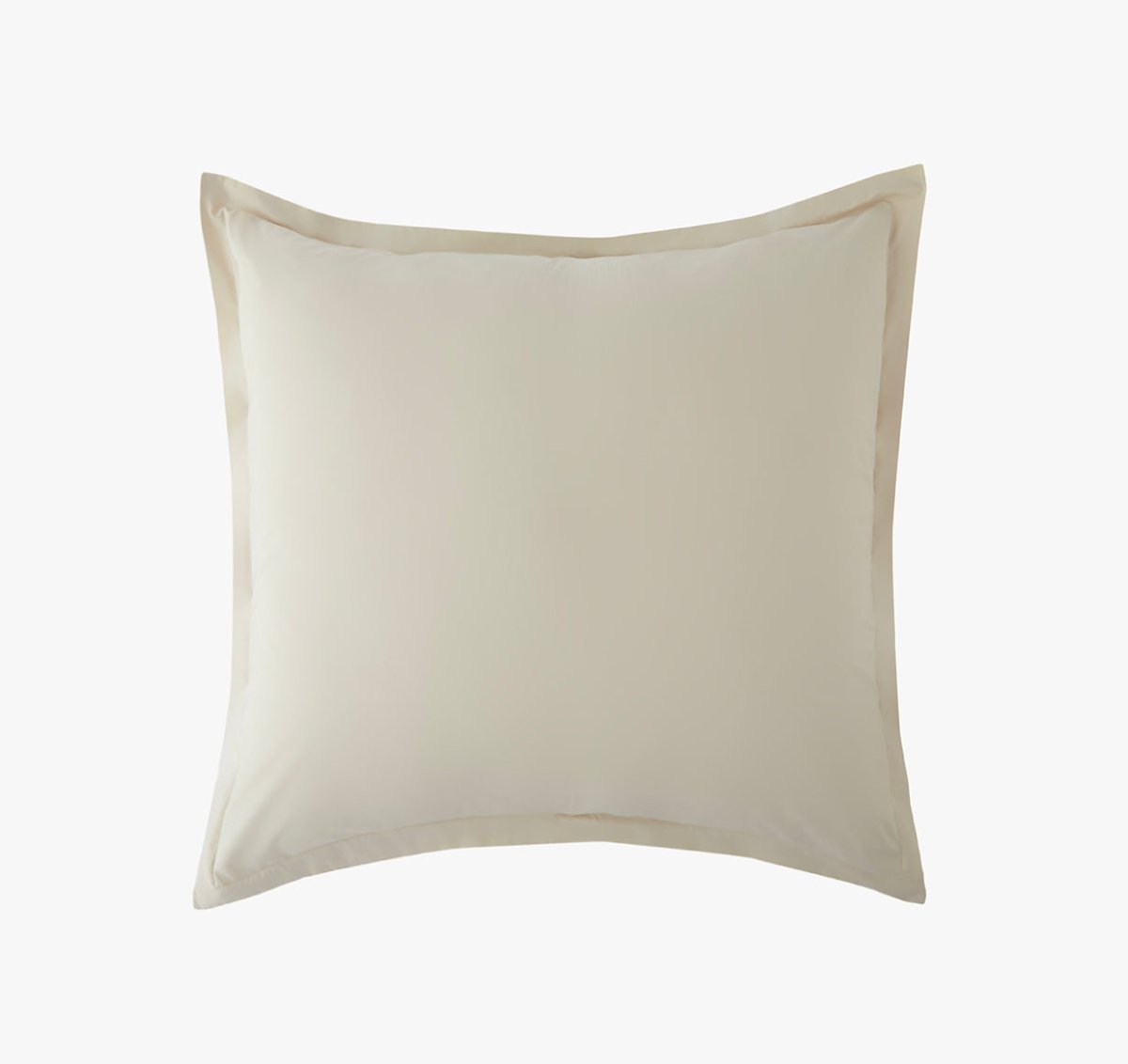 Percale Organic Euro Sham Bone | Duman Home