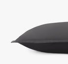 Percale Organic Euro Sham Slate Detail | Duman Home