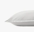 Percale Organic Euro Sham White Detail | Duman Home
