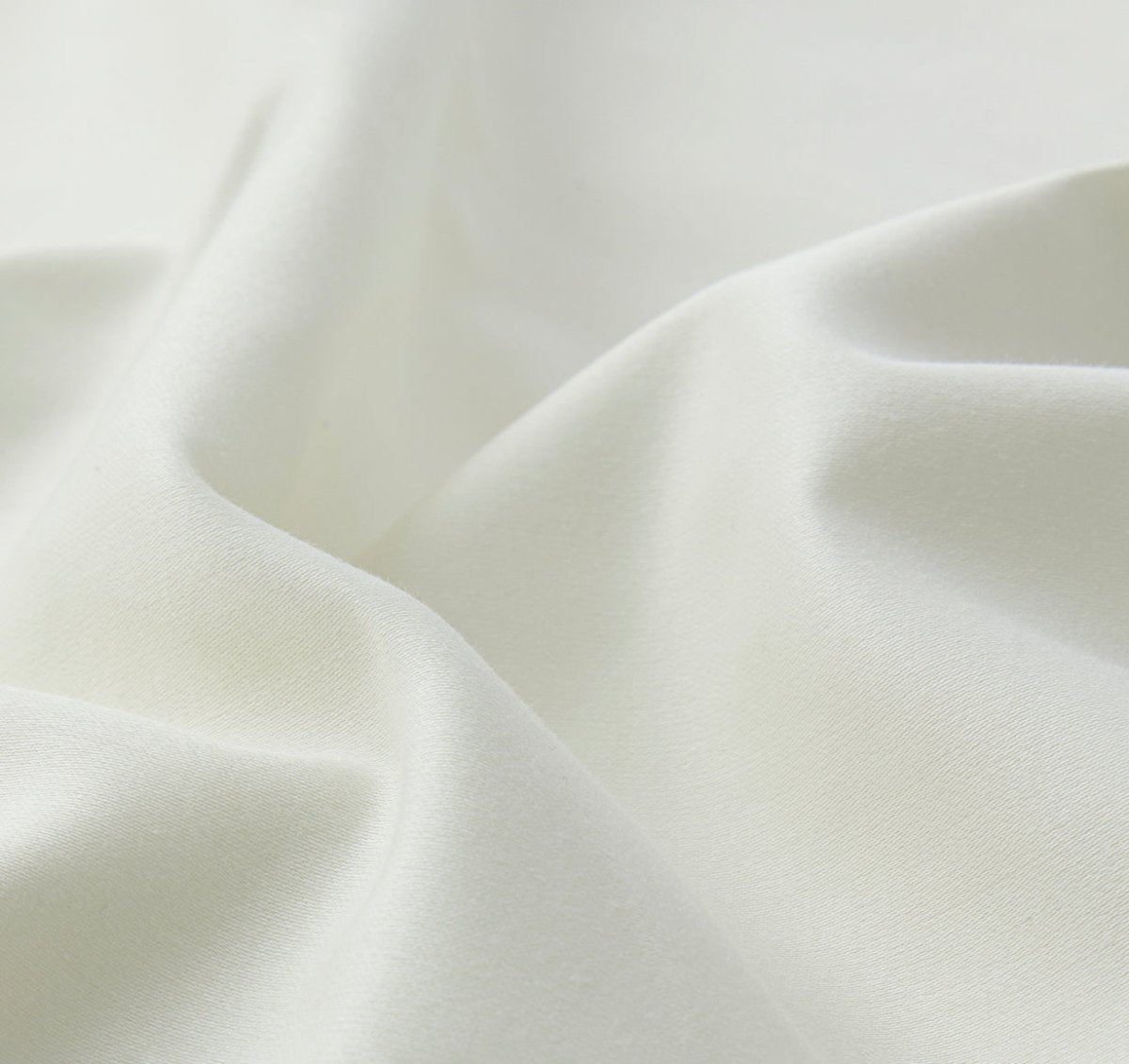 Signature Hemstitch Organic Pillowcase Ivory  Detail | Duman Home