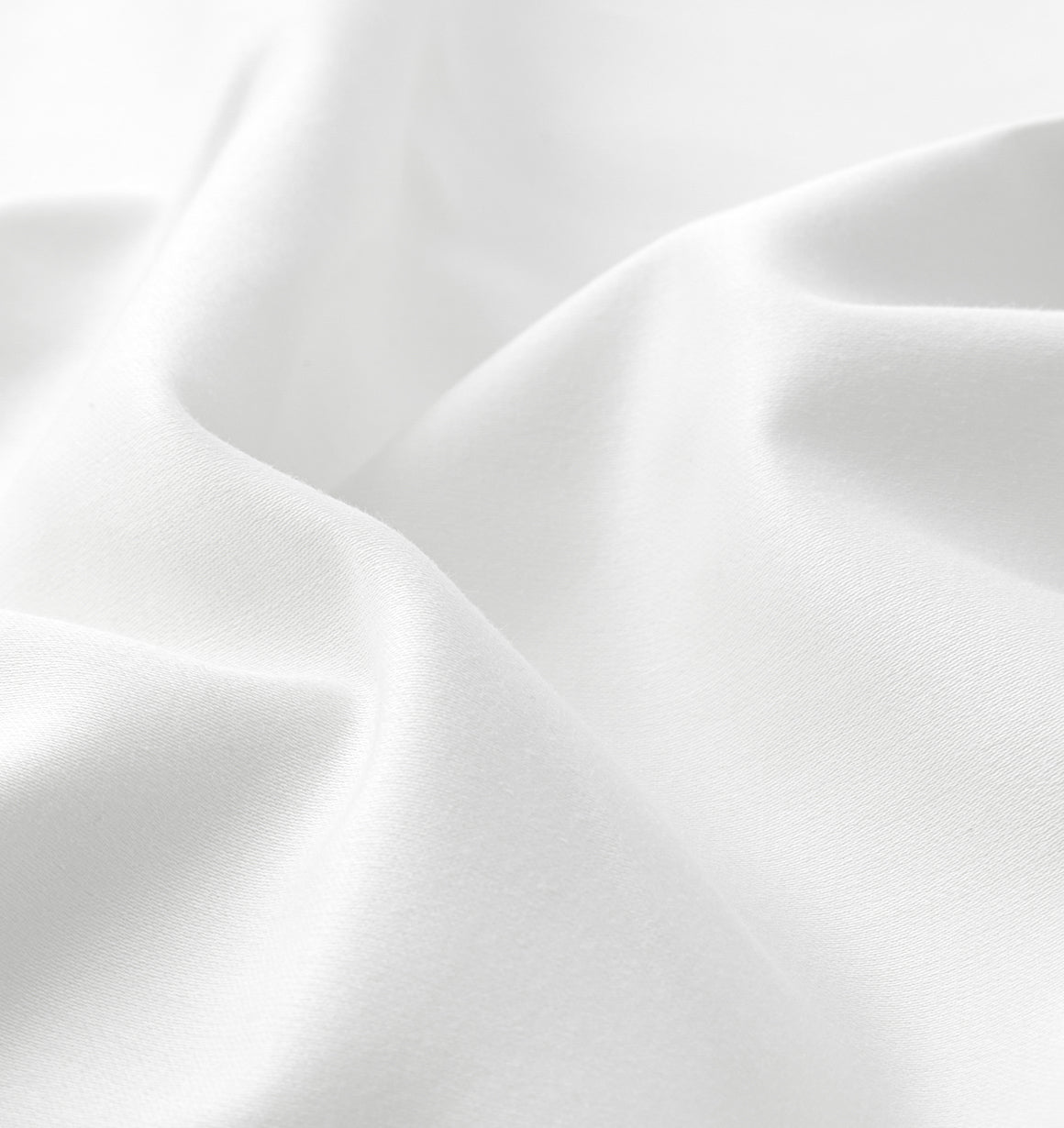 Signature Hemstitch Organic Pillowcase White Detail | Duman Home
