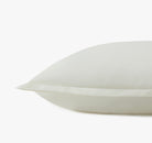 Signature Hemstitch Organic Euro Sham Ivory Detail | Duman Home