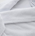 Turkish Velour Robe White Detail | Duman Home