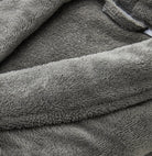 Turkish Velour Robe Gray Detail | Duman Home