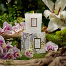 Voluspa Mokara Classic Candle with flowers | Duman Home
