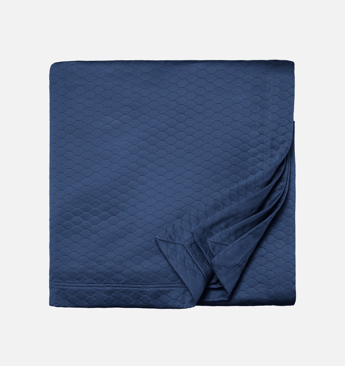 Navy Sferra Favo Quilt | Duman Home