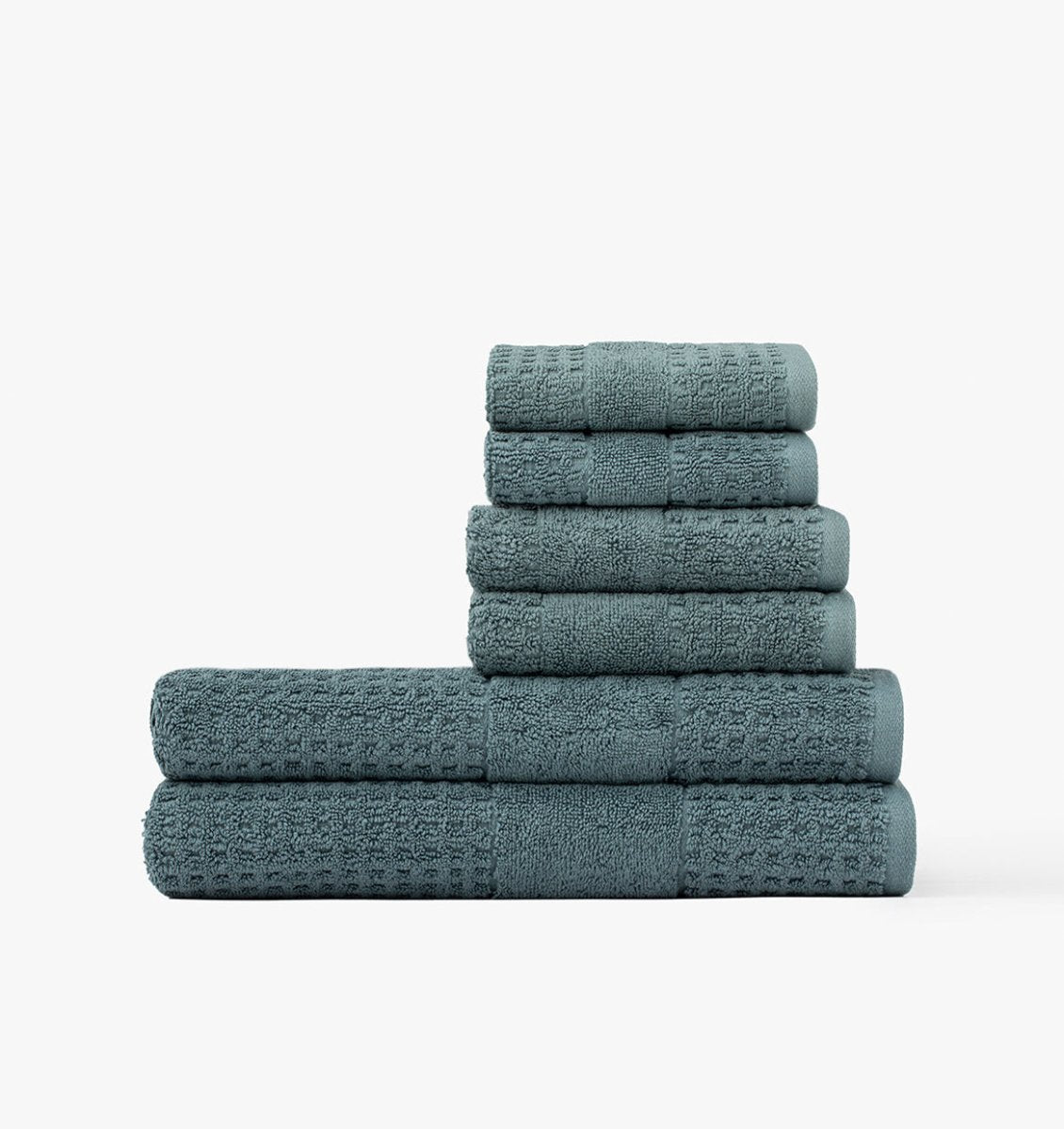 Lightweight Waffle Towel Bundle Bluestone | Duman Home