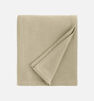 Sferra Corino Blanket in Oat Color | Duman Home